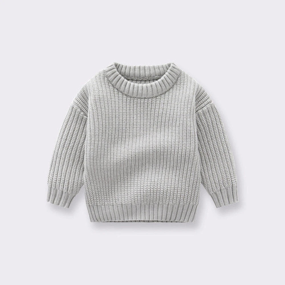 MyKids-USA® Baby Solid Color Handknit Design Quality Pullover Loose Sweater