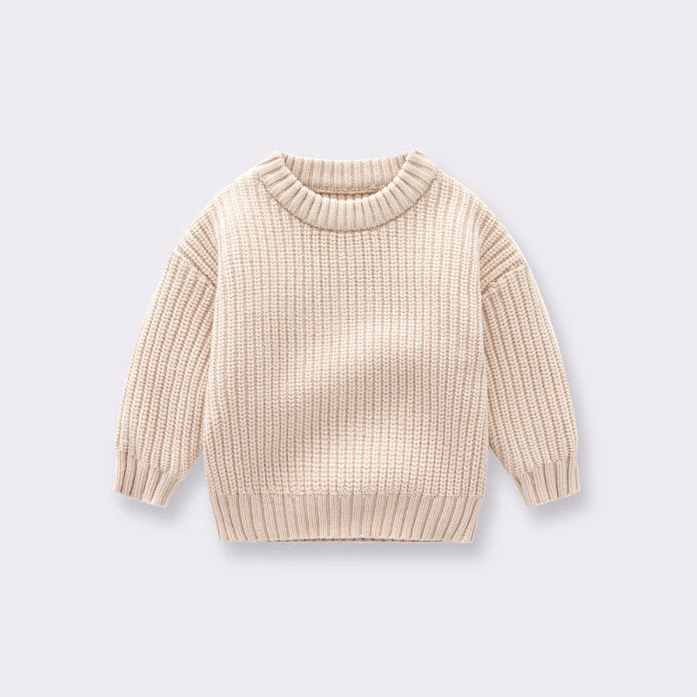 MyKids-USA® Baby Solid Color Handknit Design Quality Pullover Loose Sweater