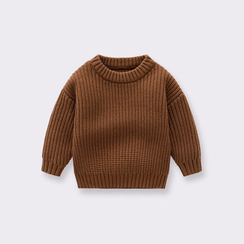 MyKids-USA® Baby Solid Color Handknit Design Quality Pullover Loose Sweater