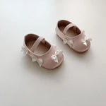 MyKids-USA® Baby Girl Fashion Butterfly-bow Pattern Toddler Soft-Sole Anti-slip Walking Shoes