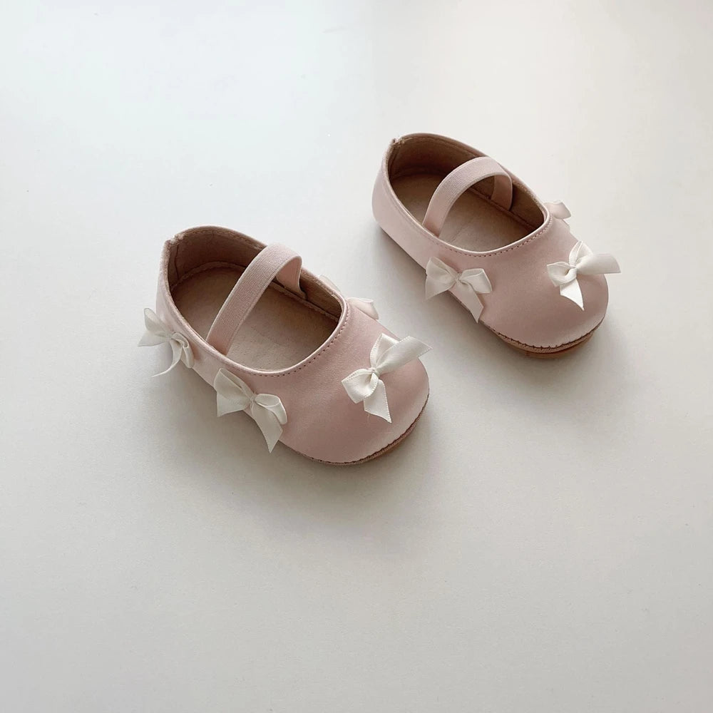 MyKids-USA® Baby Girl Fashion Butterfly-bow Pattern Toddler Soft-Sole Anti-slip Walking Shoes