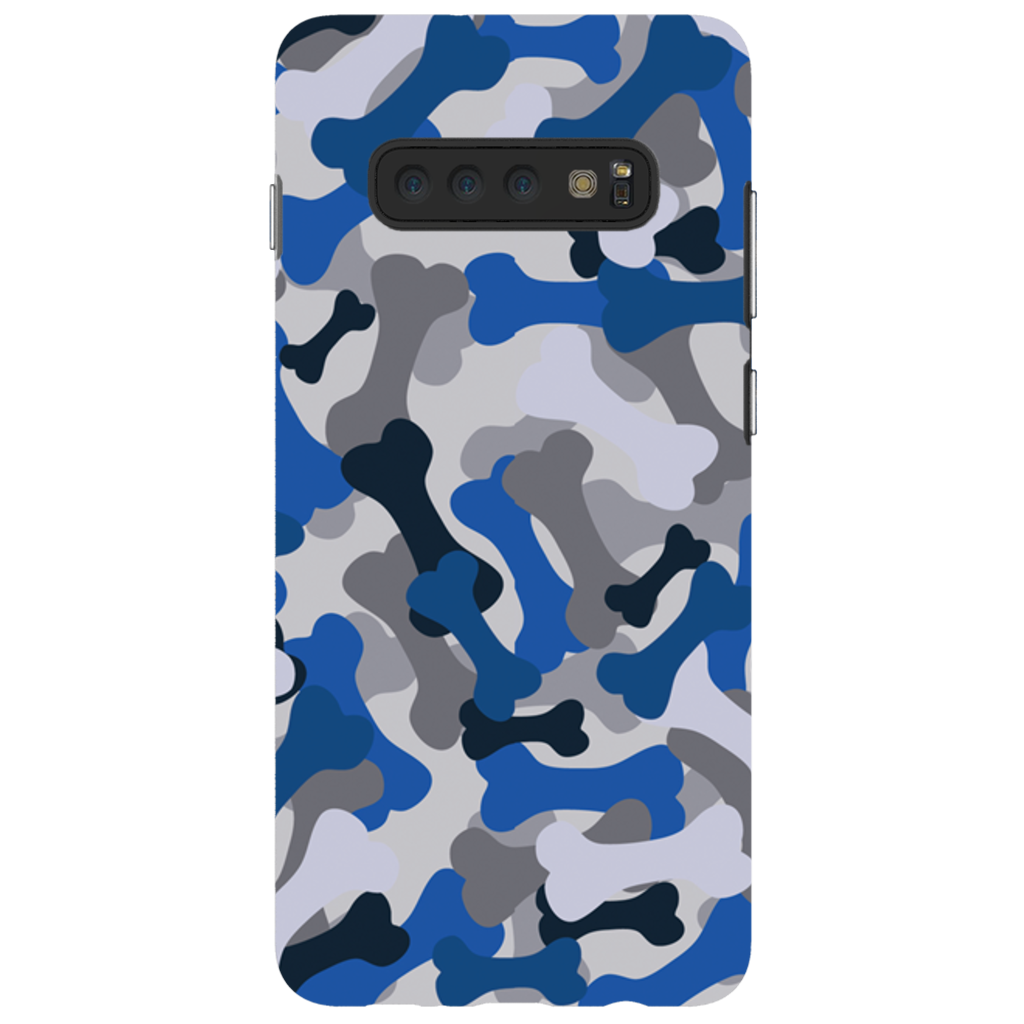 Bone Camo Blue Phone Cases
