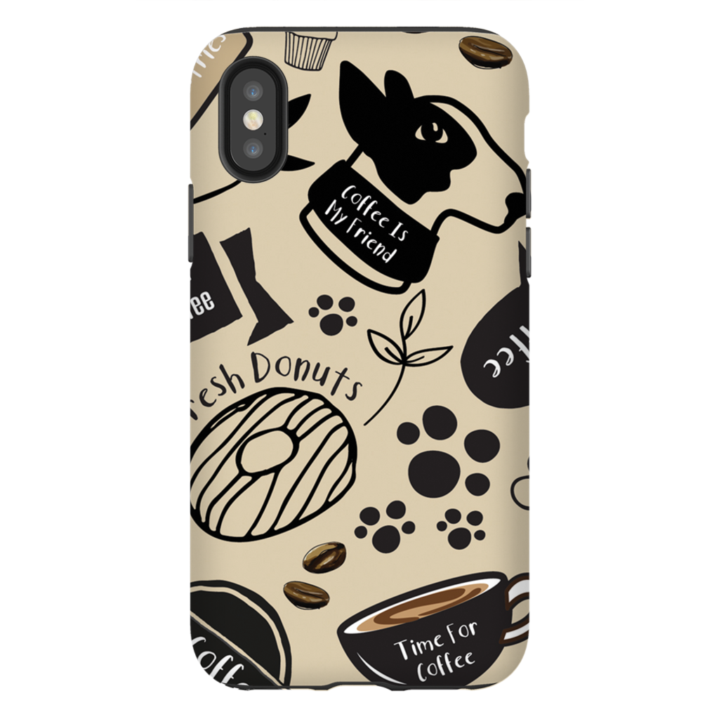 Caffeinated Canine Phone Cases